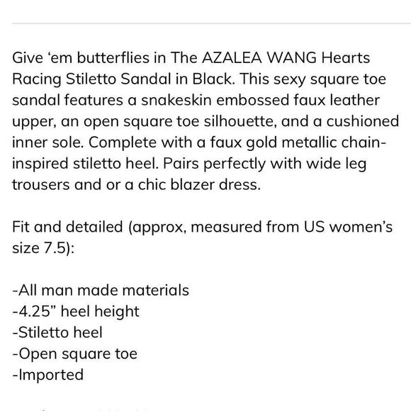 Azalea Wang Stiletto Square Toe Heels - Picture 8 of 8